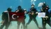 Muğla Fethiye'de Dalgıçlar Su Altında Bayram Coşkusunu Paylaştı