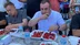 Manisa Alaşehir'de Gerçekleşen Kiraz Yeme Yarışmasında 21 Yarışmacı Katıldı