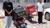 Aksaray’da şok eden görüntüler, oyun parkına motosikletle çıktılar