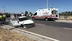 Bariyerlere çarpan otomobilde 6 kişi yaralandı - AFYONKARAHİSAR