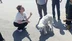 Antalya Manavgat'ta Mahsur Kalan Beyaz Renkli Köpek İtfaiye Ekipleri Tarafından Kurtarıldı