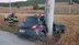 Burdur Bucak'ta Otomobiliyle Elektrik Direğine Çarpan Genç Sürücü Yaralandı