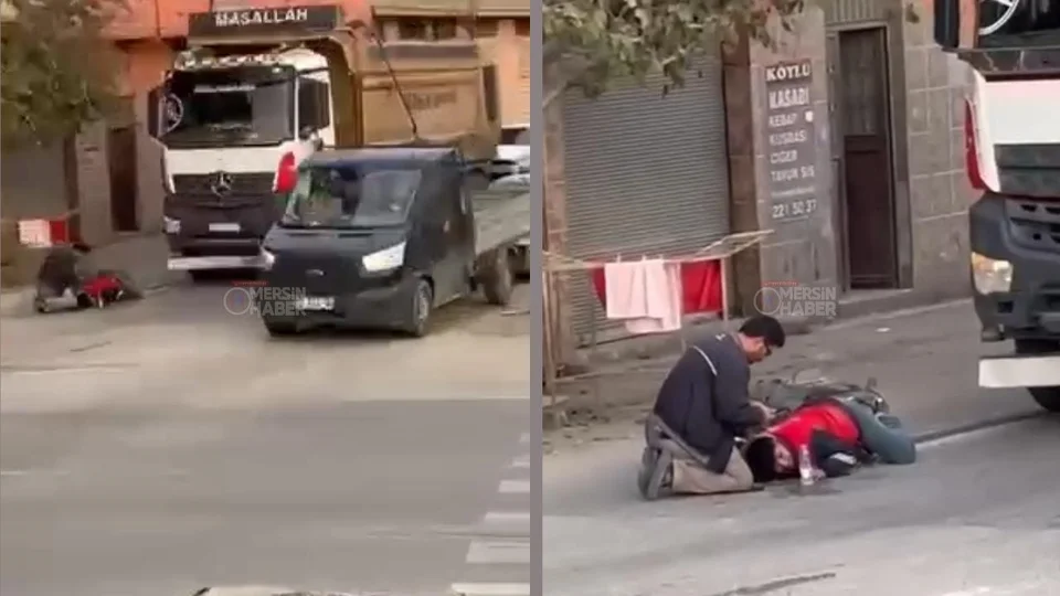 Karacailyas’ta Kamyon, Motosiklete Çarptı: Motosiklet Sürücüsü Hafif Yaralı