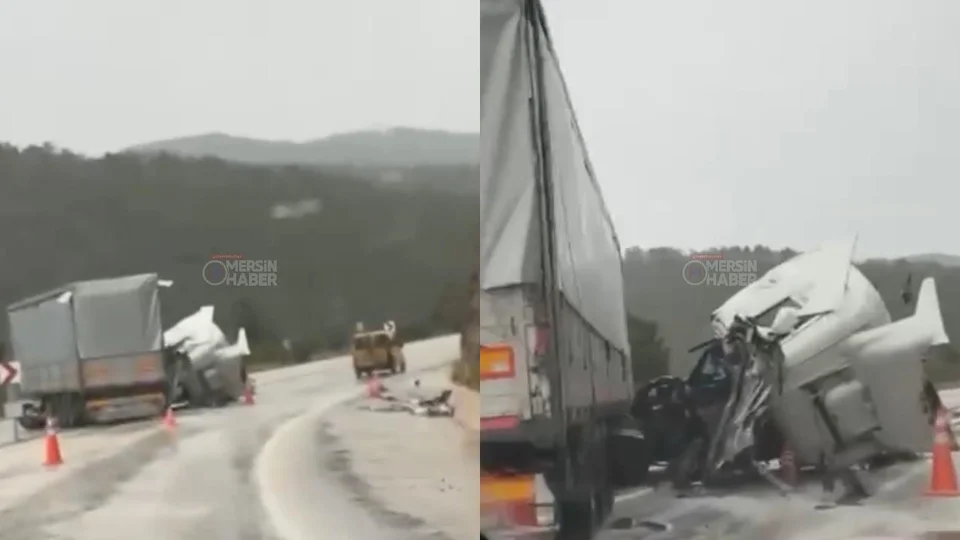 Yağmurda Kayganlaşan Yolda Tır Kontrolden Çıktı: Aydıncık Karatepe'de Kaza