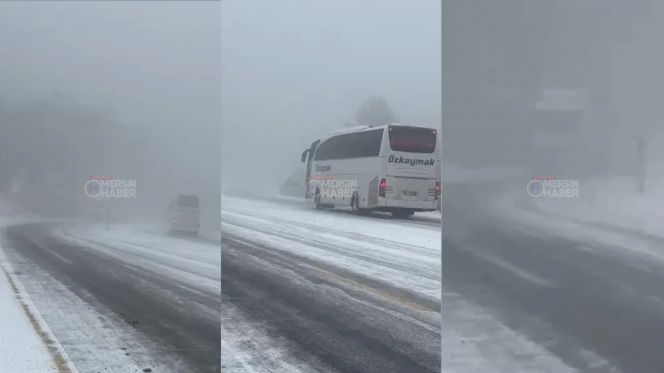 Sertavul Geçidi’nde Kar Esareti Yeniden Başladı: Yollar Kapanma Noktasında