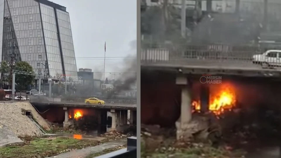 Müftü Köprüsü Altında Yangın: Görgü Tanıklarından " Kulübede Yaşlı Adam Vardı" İddiası Geldi!