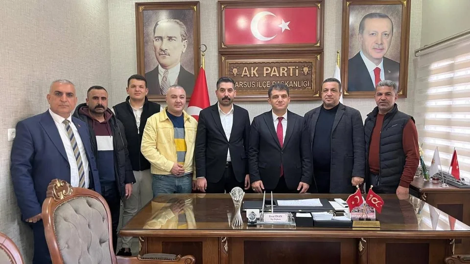Ülkü Ocakları Tarsus İlçe Başkanı Işılar'dan, AK Parti Tarsus İlçe Başkanı İnan'a "Hayırlı Olsun " Ziyareti