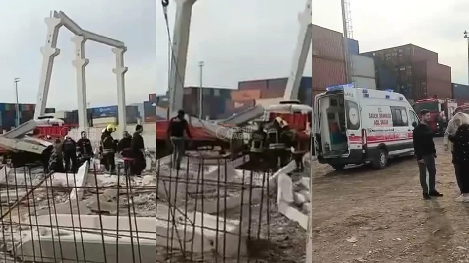 Akdeniz’de İş Kazası: Beton Kolonlar Devrildi, 2 İşçi Ağır Yaralandı!