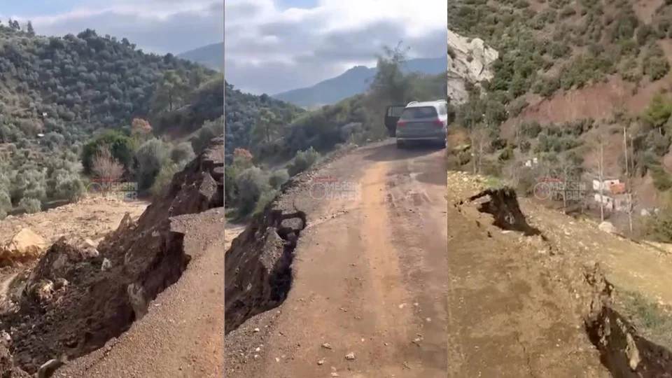 Çamlıyayla Kisecik Kanyonu Güzergahında Toprak Kayması: Sürücülere Uyarı, Yol Daraldı