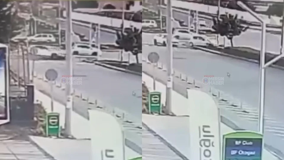 Saniye Saniye Görüntülendi: Yenişehir 17. Cadde’de Kırmızı Işıkta Durmayan Sürücü Kazayı Tetikledi