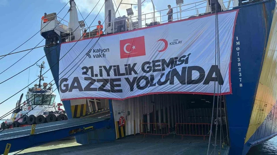 Mersin Limanı'ndan Gazze'ye Merhamet Yükü: Türk Kızılay'ın 21. İyilik Gemisi Yola Çıktı