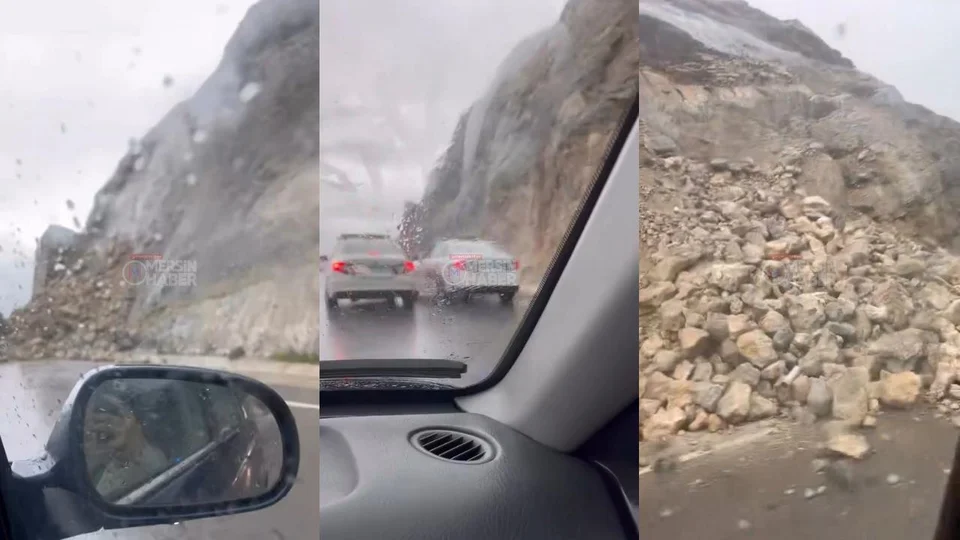 Mersin - Gözne Yolunda Heyelan: Ulaşımda Aksama Yaşandı