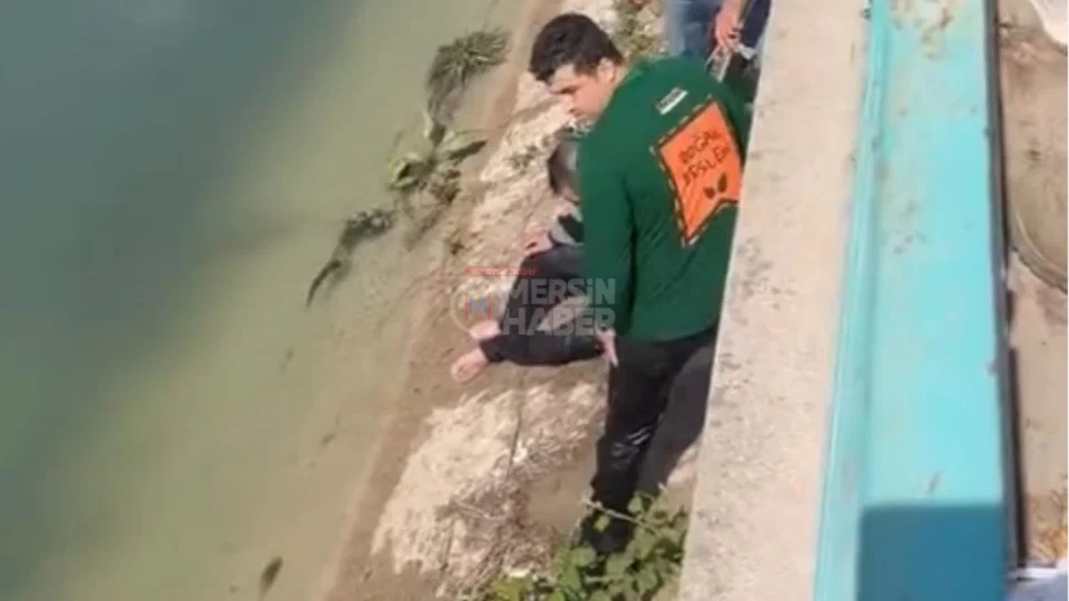 Tarsus’ta Kanala Düşen Yaşlı Adam Kurtarıldı!