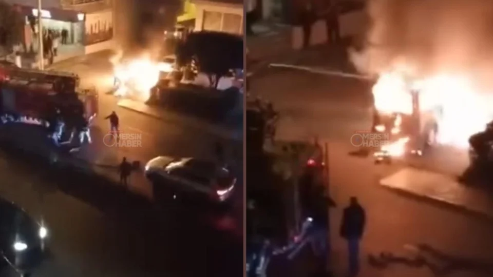 Toroslar’da Araç Yangını: Alev Alev Yandı!