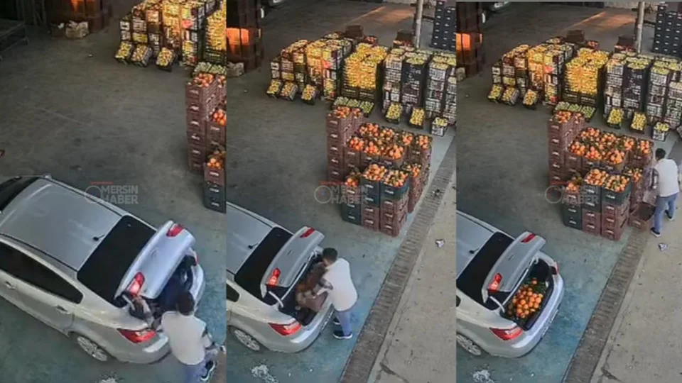 Mersin Hali’nde Şok Eden Görüntüler: Aracının Bagajını Doldurup Hiçbir Şey Olmamış Gibi Gitti!