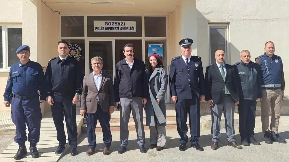 Bozyazı Kaymakamı Topsakaloğlu İle Eşi Gül Topsakaloğlu'ndan İlçe Emniyet Teşkilatına Ziyaret