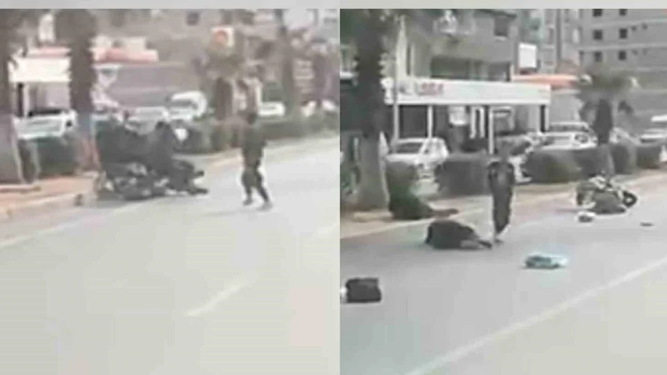 Erdemli’de Yaya Geçidini Kullanmayan Yaya Motosiklete Çarptı: 2 Yaralı