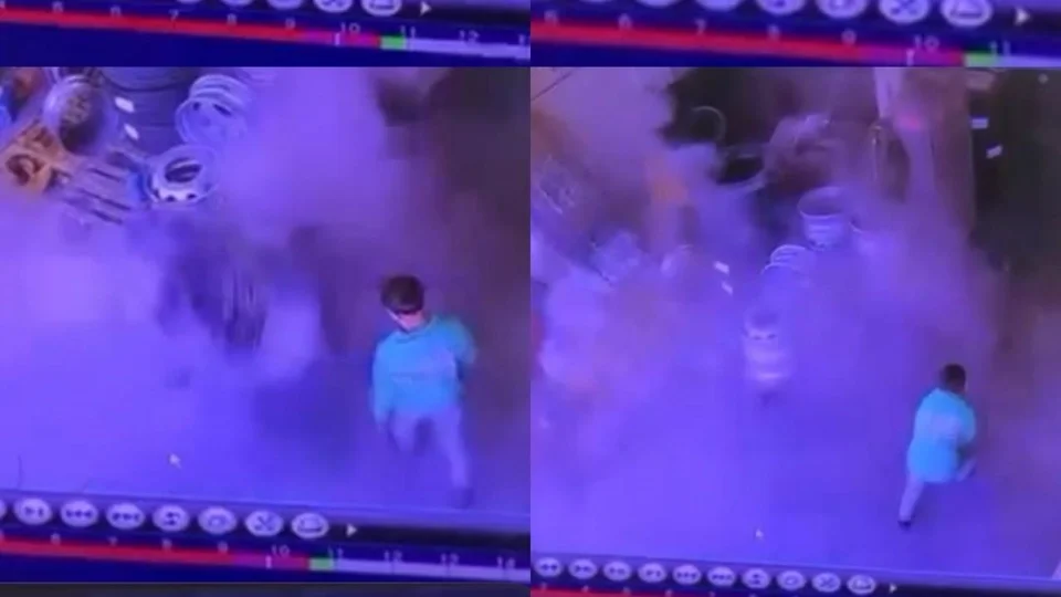 Mersin’de Lastik Tamirhanesinde Kamyon Lastiği Bomba Gibi Patladı: O Anlar Kamerada