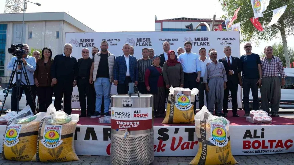 Tarsus Belediyesi Üreticinin Yanında: 200 Üreticiye Yem ve Ekipman Desteği