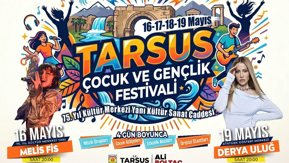 Tarsus Çocuk ve Gençlik Festivali’ne Hazır: Melis Fis ve Derya Uluğ’la Dopdolu 4 Gün