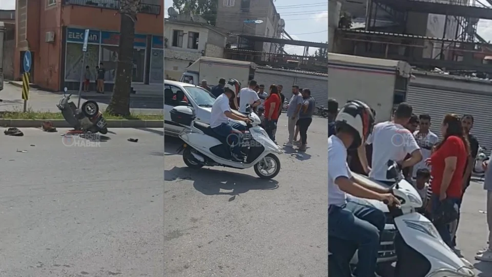 Tarsus’ta Otomobil İle Motosiklet Çarpıştı: 1 Yaralı