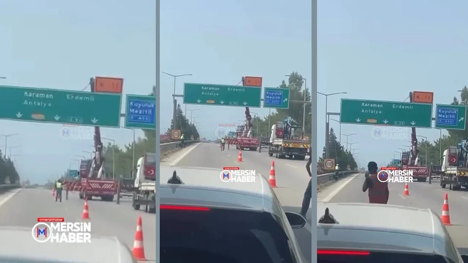 Mersin-erdemli Otoyolu Kuyuluk Mevkiinde Tabelalar Değişiyor!