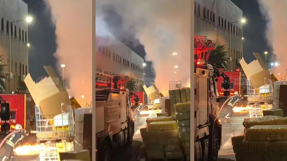 Mersin Serbest Bölge'de Yangın: İtfaiye Ekipleri Hızla Müdahale Etti
