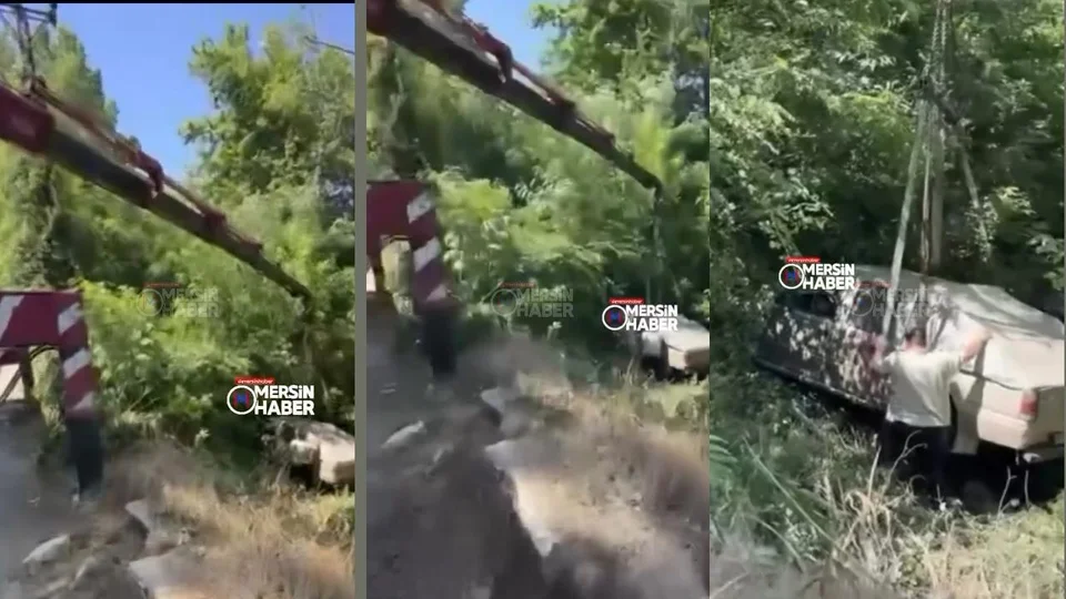 Gözne Yayla Yolunda Kaza: Araç Şarampole Yuvarlandı!