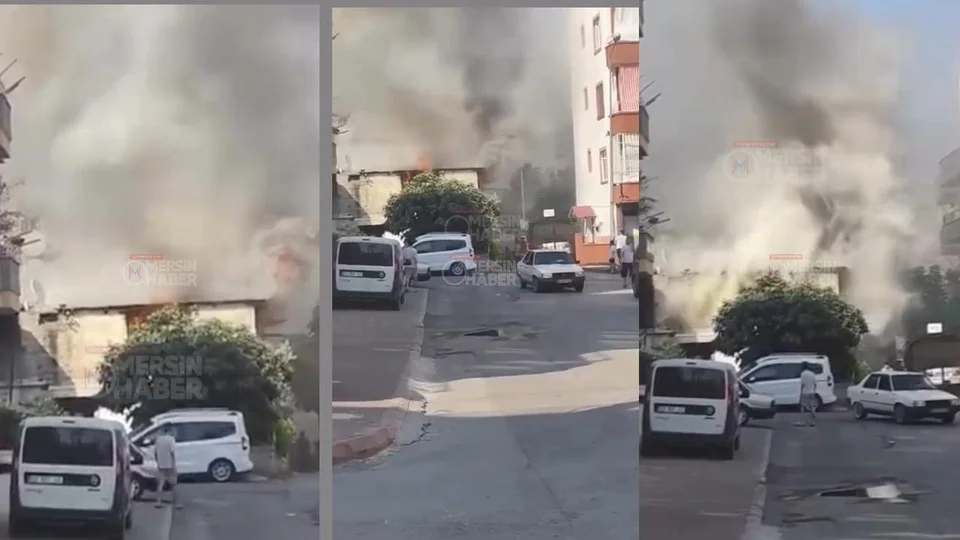 Toroslar’da Bir Evde Yangın Çıktı