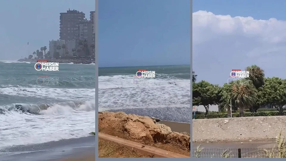 Mersin Sahillerinde Dalga ve Rüzğar Alarmı: Akdeniz Adeta Coştu! Tömük, Viranşehir, Kocahasanlı ve Yeşilovacık'ta Dev Dalgalar: Mersin’de Rüzgar Sahilleri Vurdu!