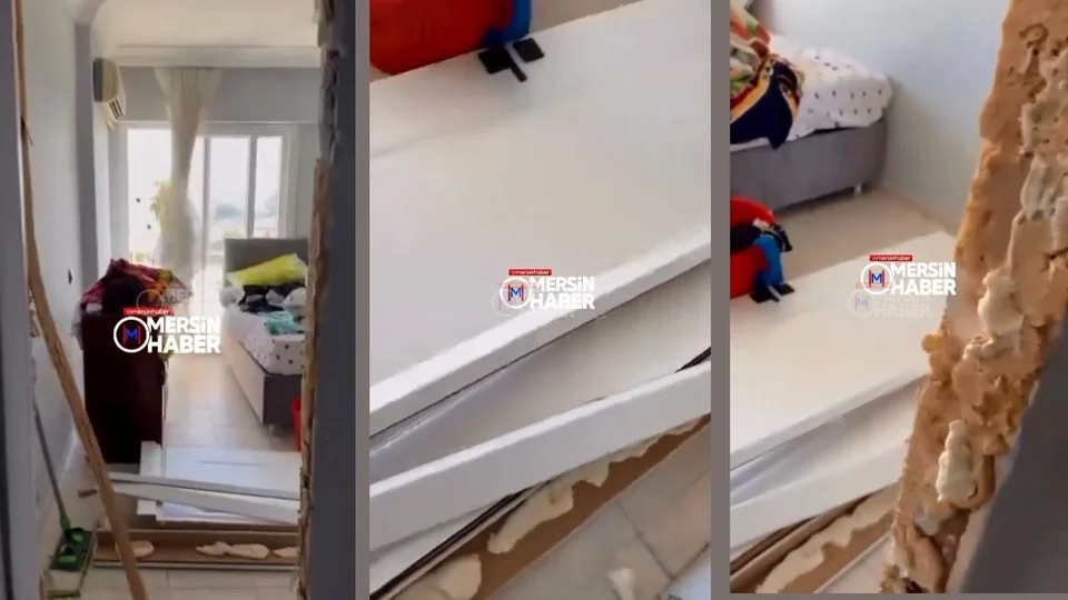 Erdemli Tömük’te Şiddetli Fırtına Dehşeti: Evler Zarar Gördü!