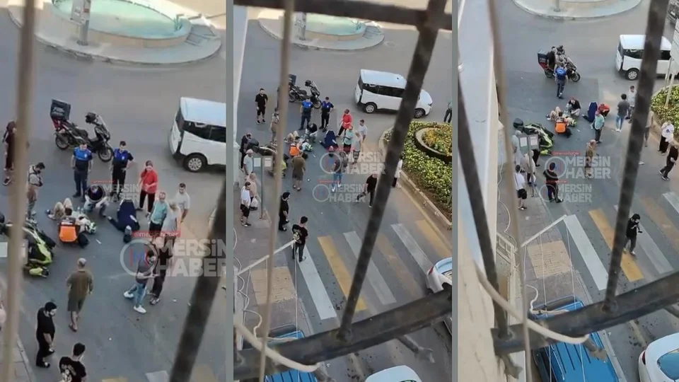 Toroslar Kuvayi Milliye Caddesi’nde Kaza: Otomobil İle Motosiklet Çarpıştı