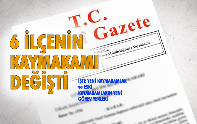 Atama Kararnamesi 8 Ağustos 2019 - Atamalar