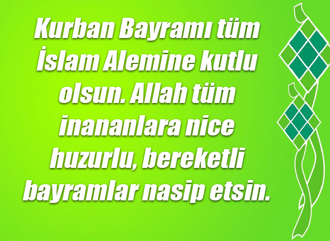 Kurban Bayramı Mesajı 9