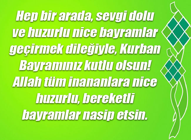 Kurban Bayramı Mesajı 8