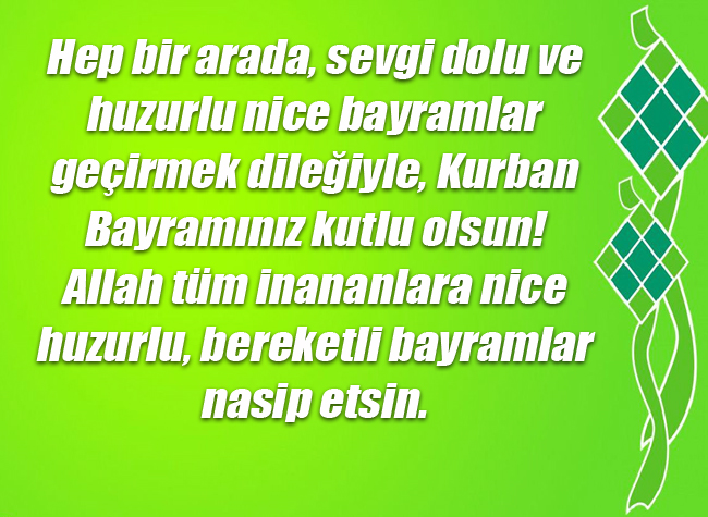 Kurban Bayramı Mesajı 5