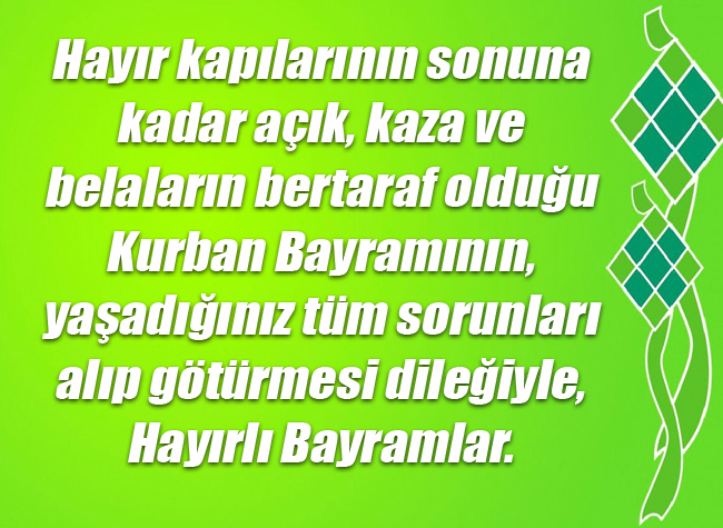 Kurban Bayramı Mesajı 4