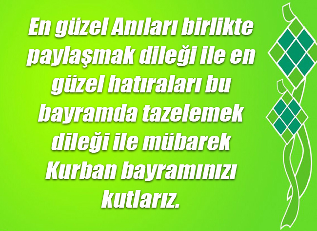 Kurban Bayramı Mesajı 3