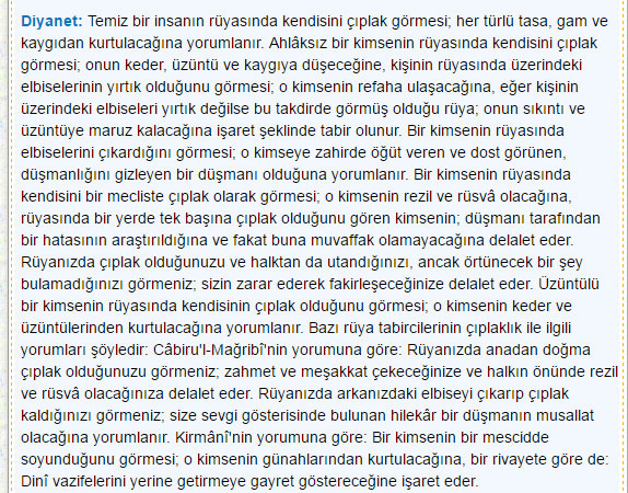 Rüyada Çıplak görmek