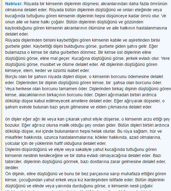 Rüyada Dişlerin Düşmesi görmek