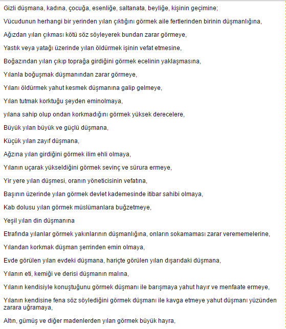 Rüyada Yılan görmek