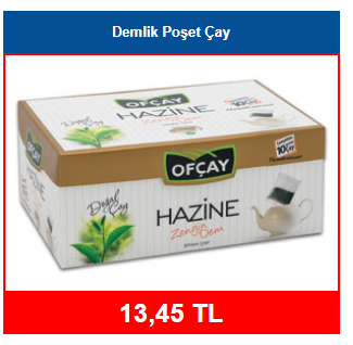 Demlik Poşet Çay  13,45 TL