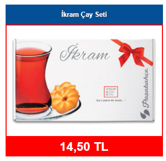 İkram Çay Seti  14,50 TL