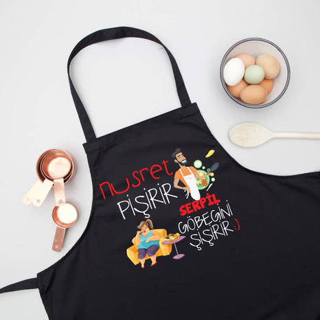 Çiftlere Özel Espirili 2li Mutfak Önlüğü