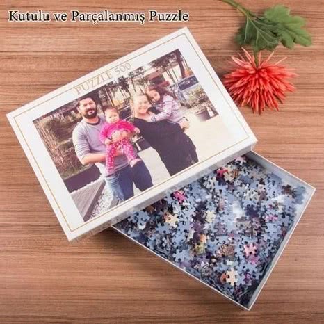 Kişiye Özel Kutulu 500 Parça Puzzle