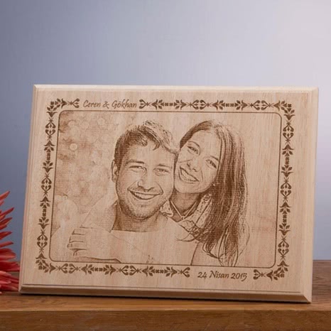 Yıl Dönümü Hediyesi Mini Ahşap Foto