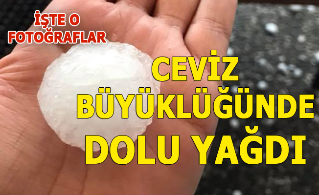 Dolu Hayatı Felç Etti, Mersin'e Ceviz Büyüklüğünde Dolu Yağdı