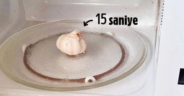 Sarımsağı kolayca soymak için...