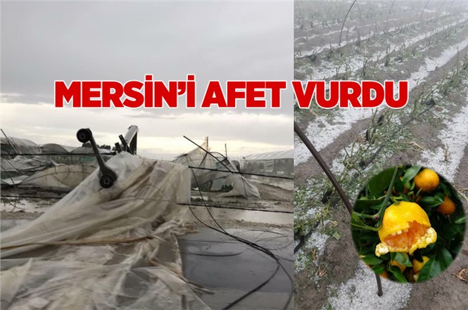 Mersin'de Şiddetli Yağış ve Dolu Büyük Zararlara Neden Oldu