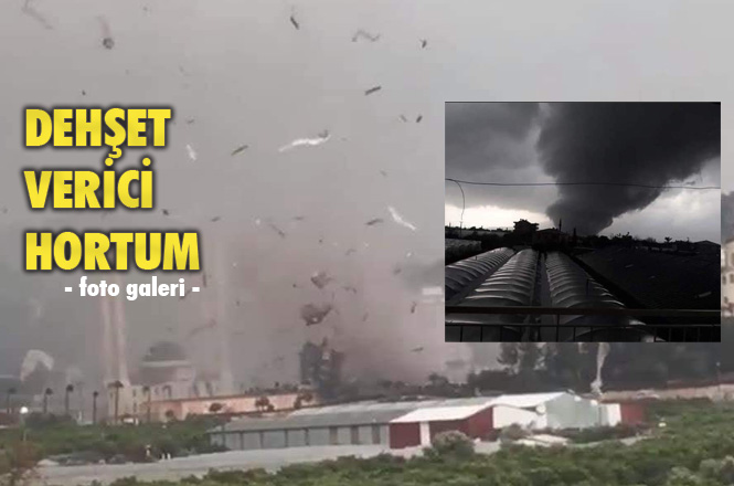 Dehşet Verici Hortum Böyle Görüntülenirken, Verdiği Zarar da Objektiflere Yansıdı